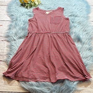 Mabel + Honey Red White Stripe Dress sz 7
